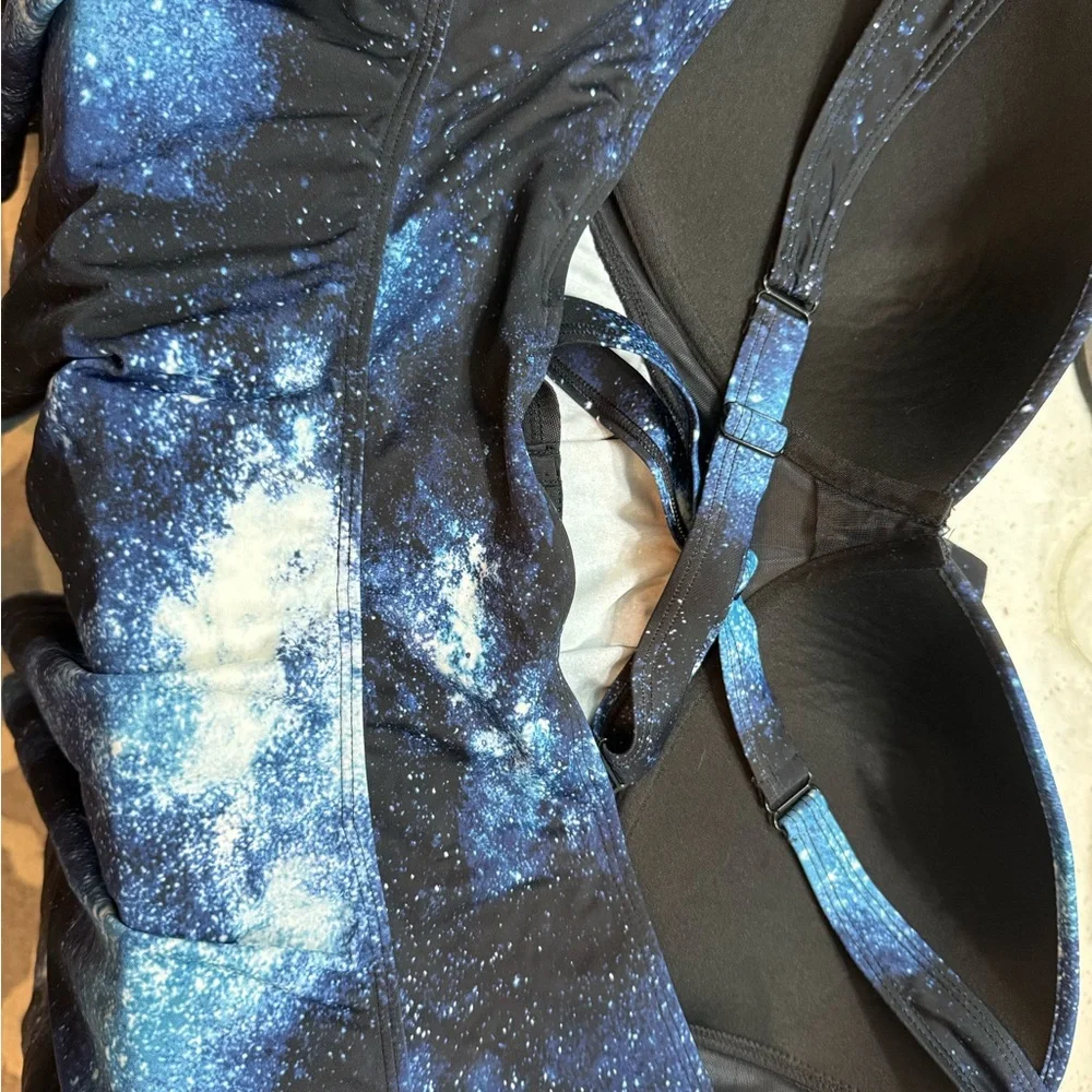 Torrid Push Up Wire Free Galaxy Print Halter Tankini Top - Picture 6 of 6